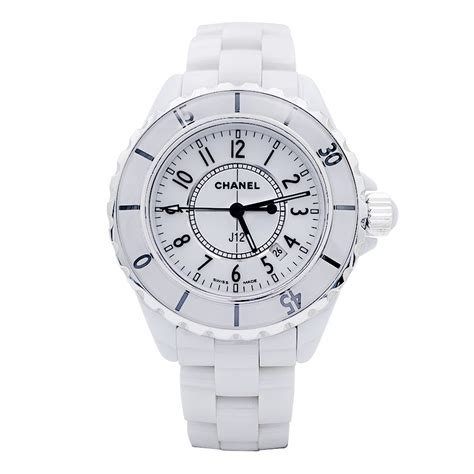 montre chanel ceramique blanche|CHANEL .